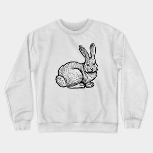 Rabbit Hand Drawn Crewneck Sweatshirt